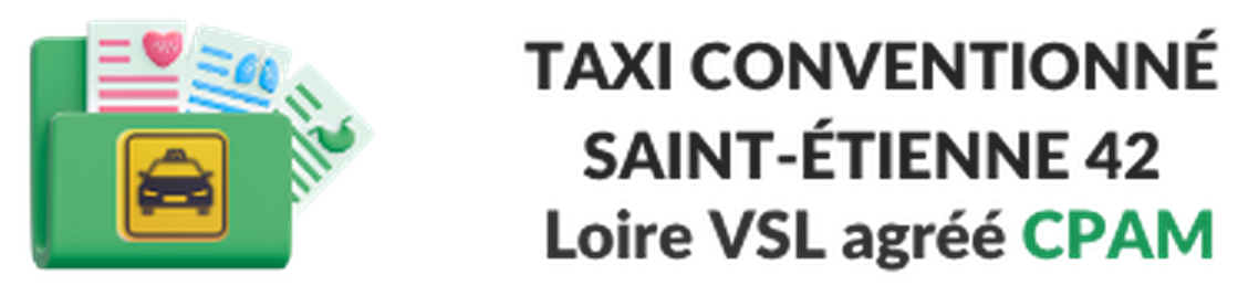 logo taxi conventionne 42 loire vsl agree cpam